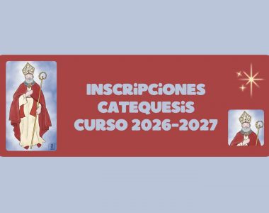 Inscripciones catequesis curso 2026-2027